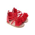 thumbnail image 1 of hirigin Infant Baby Girls Casual Sandals, Flower Patchwork Bandage Soft Sole Non-Slip Princess Flat Shoes, 1 of 7