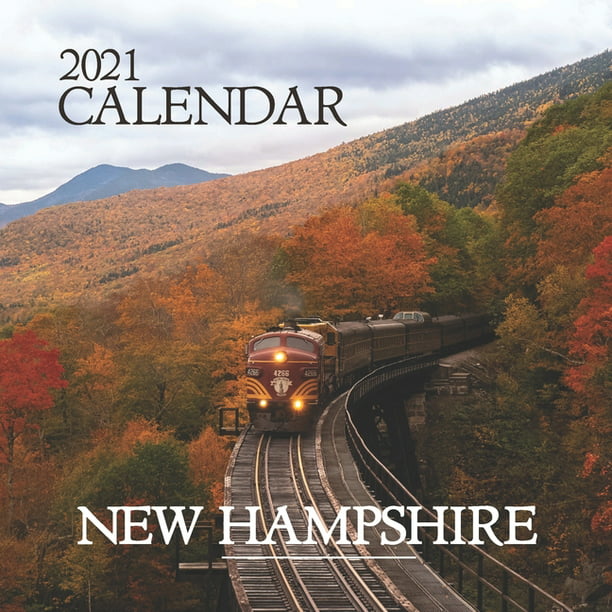 New Hampshire 2021 Wall Calendar Mini Calendar, 8.5"x8.5", 12