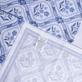 thumbnail image 5 of Fingercraft Cloth Napkin, Cotton Linen Blend Printed Table Napkins, Soft and Absorbent Fabric, 12 piece , 20x20In Damask Blue, 5 of 7