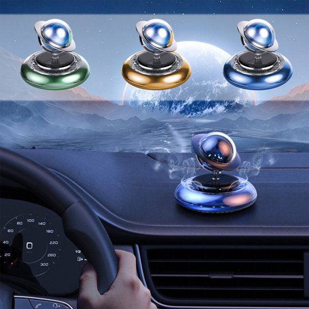 XWSHYW Otros Accesorios Exteriores Accesorios de Perfume para Automóvil Aroma Solar Montado En Automóvil Suspensión de Asteroide Giratoria con Turbina Asiento de Perfume con Aroma En Forma de Estrell