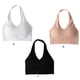 thumbnail image 3 of Sonducket Sujetador deportivo sin espalda con correa para mujer, sujetador deportivo para colgar en el cuello, ropa interior transpirable para ejercicio de Ropa interior Blanco Sonducket AP000473-01, 3 of 6