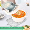 thumbnail image 3 of Yayeee Pot Holders Kitchen Heat Resistant with Pocket 7"x9.8" Cotton Oven Cooking Hot Pads, Moon and House, 3 of 7