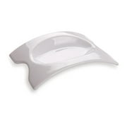 Rectangle White Porcelain Mini Concavo Dish - 4" x 3" x 3/4" - 10 count box