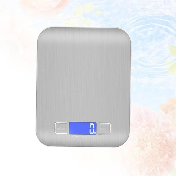 TITINICE Plated Silver Kitchen Scale Digital with Lightweight Design and Accurate Weighing Sensor
