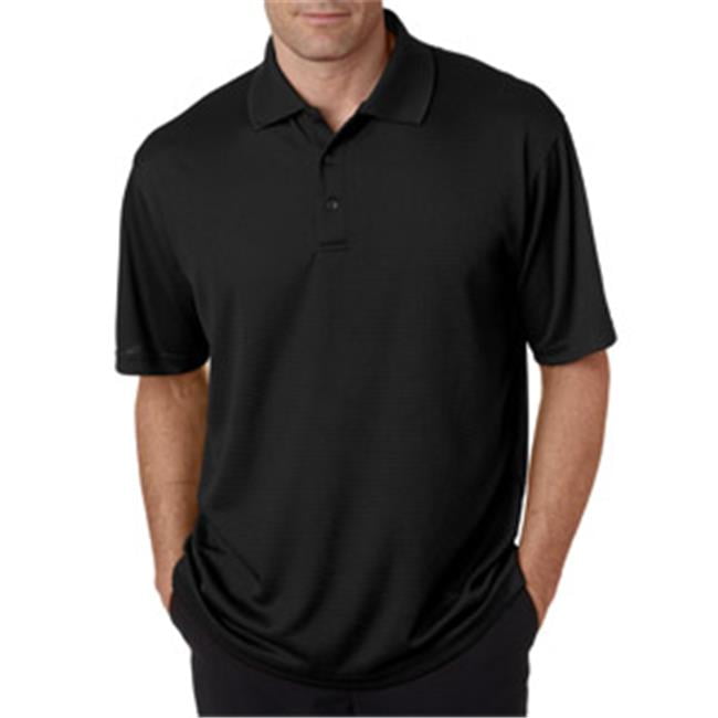 UltraClub Mens Dry Elite Mini-Check Jacquard Polo