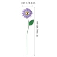 thumbnail image 2 of FONDOTIN 1Pack Decorative Metal Garden Stake Purple Sunflower for Yard and Lawn Decorations, 2 of 8
