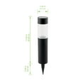 thumbnail image 5 of Mainstays Solar Powered Black LED Landscape Bollard Path Light, 10 Lumens, 5 of 8