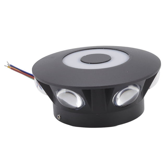 Luz De Pared Redonda, Lámpara De Pared Impermeable Aluminio 10W Disipación De Calor Iluminación Suave Para Patio Cocina Baño