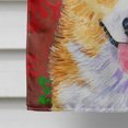 thumbnail image 4 of Carolines Treasures SS4693CHF 28 x 40 Po. Corgi Flocons de Neige Rouges et Verts Drapeau de Noël en Toile Taille Maison, 4 of 4
