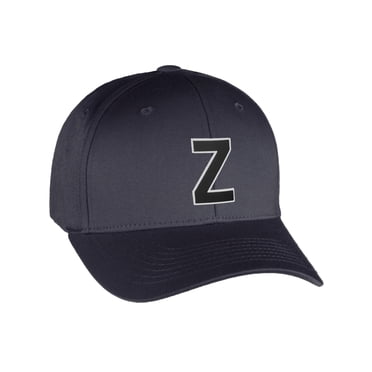 Custom Hat A To Z Initial Letters Classic Baseball Cap, Light Grey White Navy Letter G