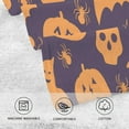 thumbnail image 4 of Dreamtimes Halloween Ghost Pumpkin Cotton Hand Towel Set of 2, Highly Absorbent Soft Fingertip Towels for Bathroom Kitchen Hotel Gym Spa, 16 x 28 Inch, 4 of 7