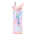 thumbnail image 1 of Ntswasd Botella De Agua Para Niñas Con Pajita, Vasos Aislados Para Niños De 18 Oz Con Acero Inoxidable A Prueba De Fugas Para Deportes Escolares Y Viajes (Sirena), 1 of 5
