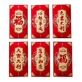 thumbnail image 2 of AMLESO 6Pcs Chinese New Year Red Envelopes Festival Lucky Money Envelope Red Packet G, 2 of 8