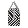 thumbnail image 5 of Insulated Lunch Tote Bag Black And White Stripes Lunch Bag for Women Men Light Grey, 5 of 7