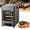 Gray, variant on 1700w Indoor Electric Steak Broiler,8-Layer Portable Countertop Oven with 30min Timing & 8 Gears 100-800 Temperature Adjustment,Stainless Steel Meat Seafood Veggies Grill