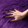 thumbnail image 4 of Rosnek Fluffy Rug Soft Shaggy Faux Fur Area Rug Luxury Plush Rectangle Carpet for Bedroom Living Room, 19.6"x 31.5", Purple, 4 of 5