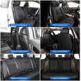thumbnail image 5 of DIKSOAKR Car Seat Covers for Toyota RAV4 2013-2024 Full Set Faux Leather Seat Covers Breathble Waterproof (2 Row 5 Seat, Black), 5 of 7