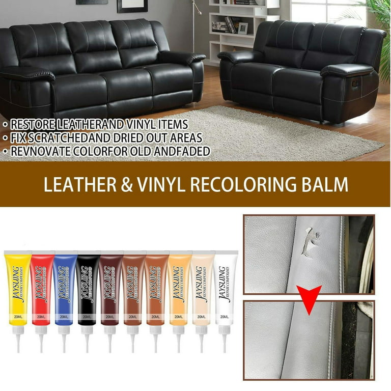 Leather Vinyl Repair Kit For Furniture Car Seats Sofa Jacket Scratch Holes  Rip