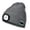 Grey, variant on Zukuco Bluetooth Beanie Hat with Light, USB Rechargeable 4 LED Headlamp Cap with Wireless Headphones, Christmas Birthday Gifts for Men Women Husband Teen
