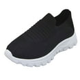 thumbnail image 5 of Rokment Women's Orthopedic Slip on Socks Walking Shoes Lightweight Comfortable Mesh Memory Foam Running Tennis Jogging Workout Sneakers for Women Men Black Size 6.5, 5 of 6