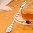 thumbnail image 4 of Wosthever Filtro de té de acero inoxidable, calabaza para beber, Bombilla, agujeros para cucharas, pajitas multifuncionales, barra agitadora, Teteras, 4 of 6