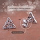 thumbnail image 5 of SilverCloseOut Aretes de Botón con Forma de Triángulo Triquetra Celta Irlandés de Plata Esterlina para Mujer - 0,27 Pulgadas, 5 of 8
