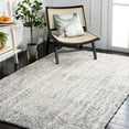 thumbnail image 2 of SAFAVIEH Berber Arline Abstract Shag Area Rug, Grey/Ivory, 4'5" x 6'5", 2 of 8