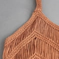 thumbnail image 4 of Brown Tshirts for Women‘s Fringe Western Tassel Tank Tops Sleeveless V Neck Crochet Crop Top Boho Knitted Spaghetti Straps Vest Summer Tank Tops for Women 2025, 4 of 6