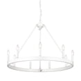 thumbnail image 3 of Golden Lighting Alastair 9-light Chandelier in Matte White, 3 of 4