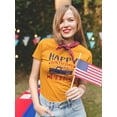 thumbnail image 2 of Happy Birthday America! T-Shirt Women -Image by Shutterstock, Female 3X-Large, 2 of 4