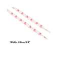 thumbnail image 3 of INSPIRE CHIC Flat Shoestrings Heart Printed Shoe Lace for Sneakers 1 Pair White Pink Heart 160cm/63", 3 of 5