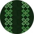thumbnail image 1 of Ahgly Company Machine Washable Indoor Round Transitional Night Black Area Rugs, 4' Round, 1 of 7