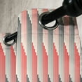 thumbnail image 3 of Ambesonne Abstract Grommet Curtain, Retro Bicolor Striped, 50" x 96", Grey and Scarlet, 3 of 6
