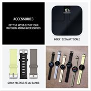 Garmin Venu 4, 45mm, Advanced Fitness and Multisport Tracker GPS Smartwatch, 1.4 AMOLED Display, Built-in Flashlight, 12 Days of Battery Life, Silver with Citron Silicone Band (Watch Bundle)