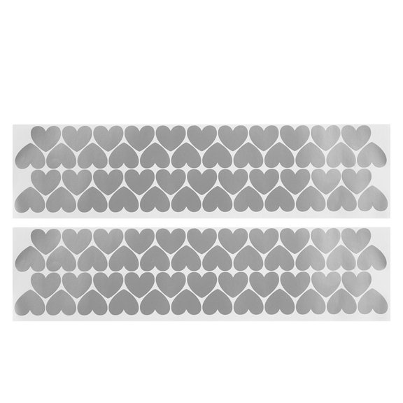 Etiqueta Engomada De La Pared De DIY De La Forma Del Corazón De Plata Etiqueta De La Pared Para La Sala De Estar Del Dormitorio ANGGREK Otros