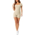 thumbnail image 2 of INSPIRE CHIC Women's Jumpsuit Sleeveless Jumpsuits Tie Waist Stretchy Long Pants Romper Jumpsuit with Pockets L Apricot, 2 of 6