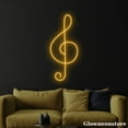 thumbnail image 4 of Glowneon Music Note Neon Sign, Piano Note Led Sign, Musical Notes Sign, Musician Room Decor, 4 of 5