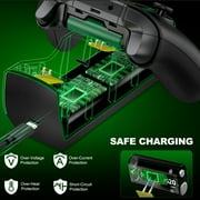 Beboncool Dual Xbox Controller Charger with 2×5520mWh Battery Packs for Xbox Series X|S/One/Elite