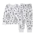 thumbnail image 1 of COM1950s Children's Printed Long-Sleeve Casual Diy Hand-Drawing Two-Piece Set, Elastic Waist, 1 of 7