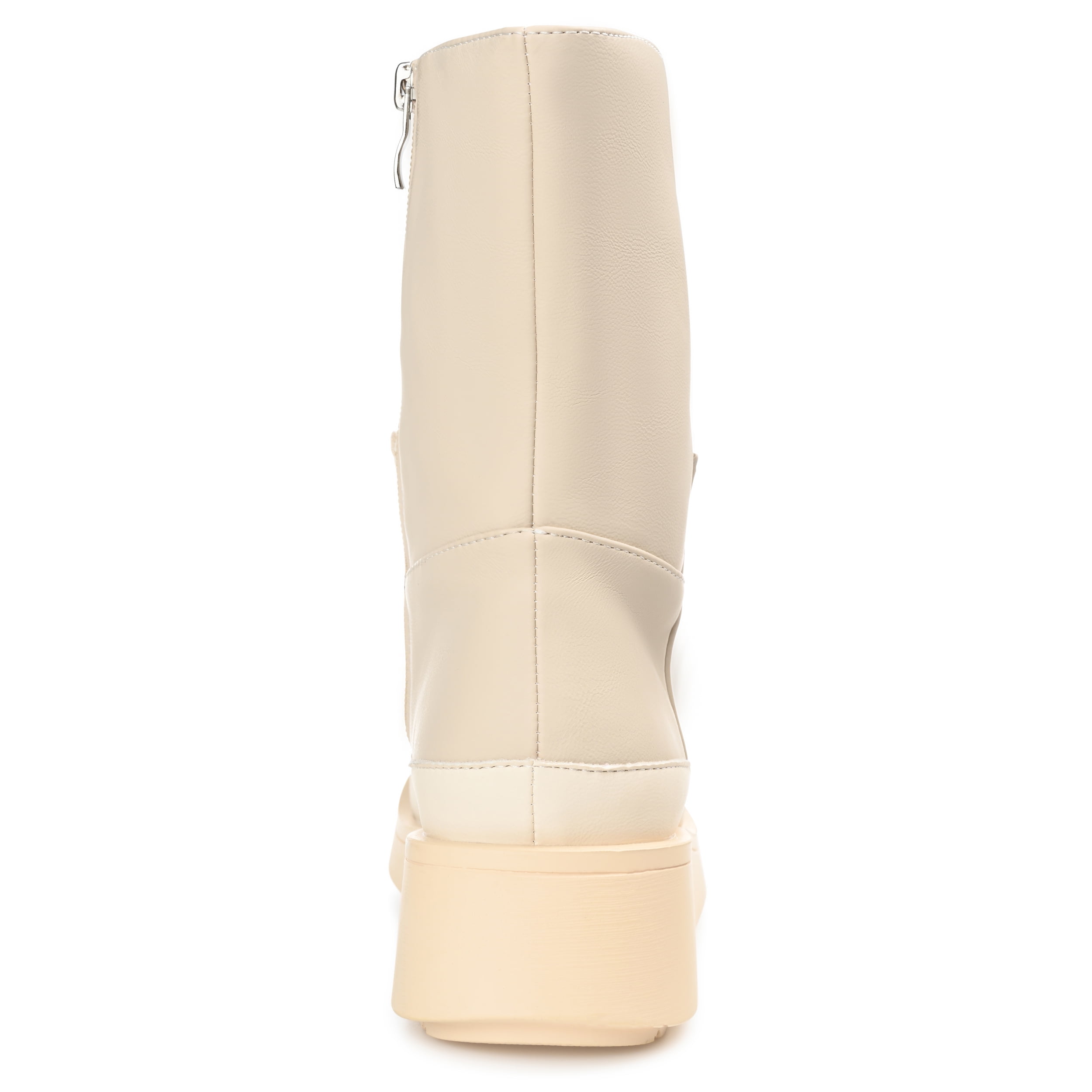 Journee Womens Cristen Inside Zip Platform Booties