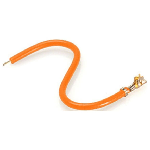 H4BXG-10110-A8 Orange 28 AWG Jumper Lead Socket to Cable (Round) Gold 10.0 (254.0mm)