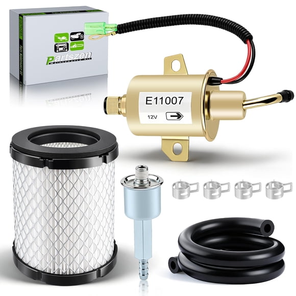 partszen 149-2311-02 149-2311-01 Fuel Pump with 149-2457 Fuel Filter parts for Onan Cummins Generator 4000 4KW Microlite MicroQuiet with 14