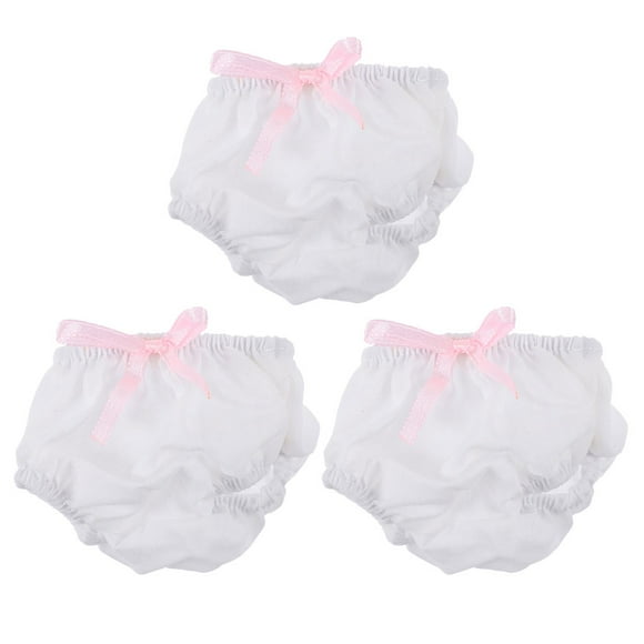 3 piezas de ropa interior para muñecas, pañales para muñecas, ropa interior para muñecas, accesorio para muñecas de juego de simulación.