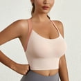 thumbnail image 2 of Fesfesfes Bras for Women Wireless Ladies Traceless Comfortable No Steel Ring Vest Breathable Gathering Yoga Sports Bra Underwear, 2 of 9