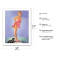 thumbnail image 2 of A Surprising Figure - Vintage Pin Up Girl Print by Edward Runci c.1949 - Bamboo Fine Art 290gsm Paper (Unframed) 12x16in, 2 of 4