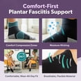 thumbnail image 6 of BraceAbility Plantar Fasciitis Compression Socks, Closed Toe, Heel and Arch Support, 1 Pair, Medium, 6 of 9
