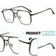 thumbnail image 3 of Gafas bloqueadoras de luz azul para mujer y hombre, gafas de moda retro con montura grande, gafas para juegos de computadora, 3 of 5