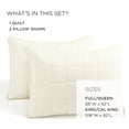 thumbnail image 2 of Lush Decor Cloud Gauze Quilt Set, 3 Piece Set, King/ California King, Pearl White - Textured Soft Bedding Set - Neutral Home Decor - Lightweight Summer Quilt - Minimalist & Modern Bedroom Decor, 2 of 8