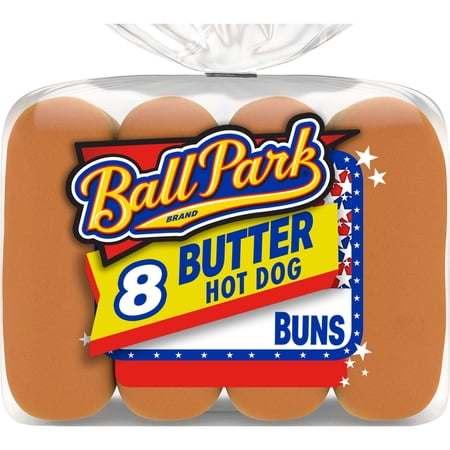 Ball Park Butter Hot Dog Buns, 8 count, 15 oz Bag