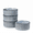 Smoky Blue, variant on Vesteel Cereal Bowl for 4, 26oz Stoneware Soup Bowls with Textured Stripes, 4-Piece Ceramic Kitchen Bowls for Salad Fruit Pasta Soup, Dishwasher Safe & Microwave Safe, Seashell White